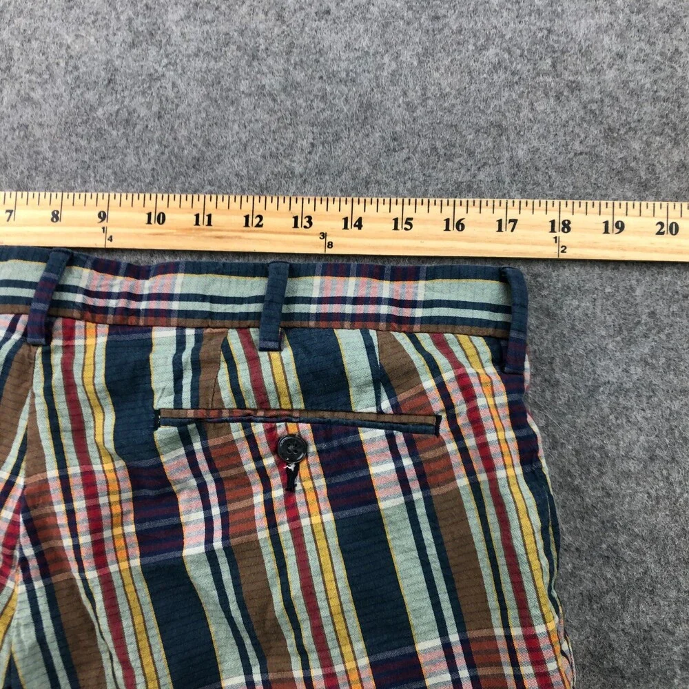 Ralph Lauren Shorts Men 34 India Madra Plaid Check Flat Front Chino 9
